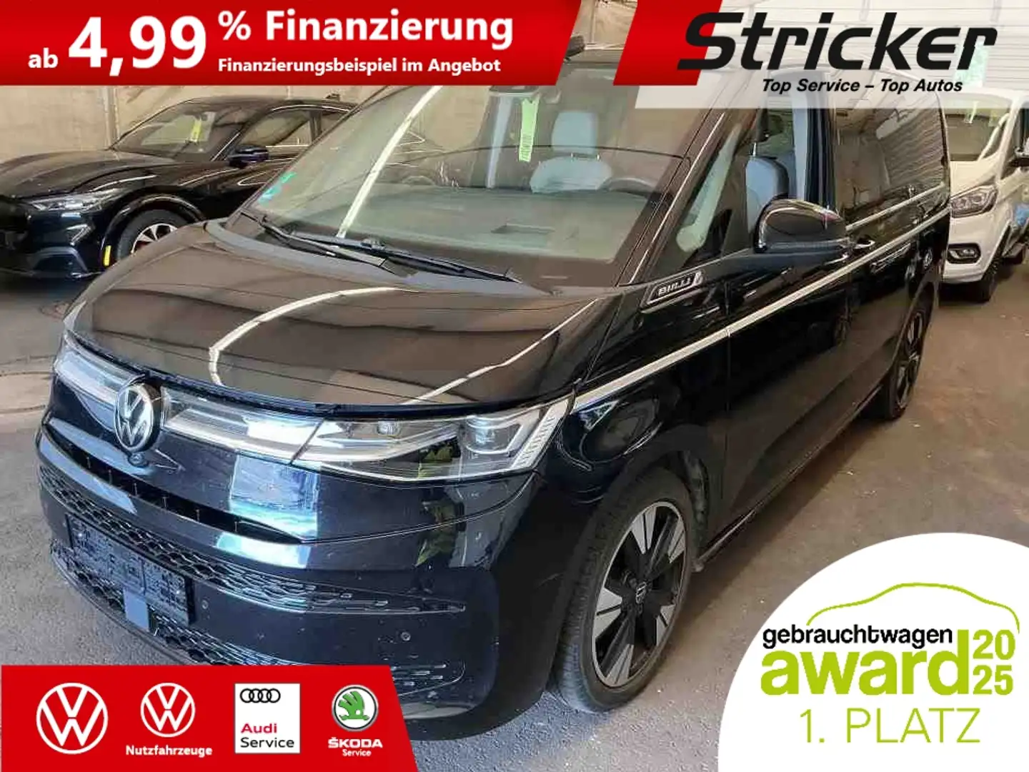 Volkswagen T7 Multivan Style lang 2.0TSI 483,-ohne Anzahlung H&K Standh. Schwarz - 2