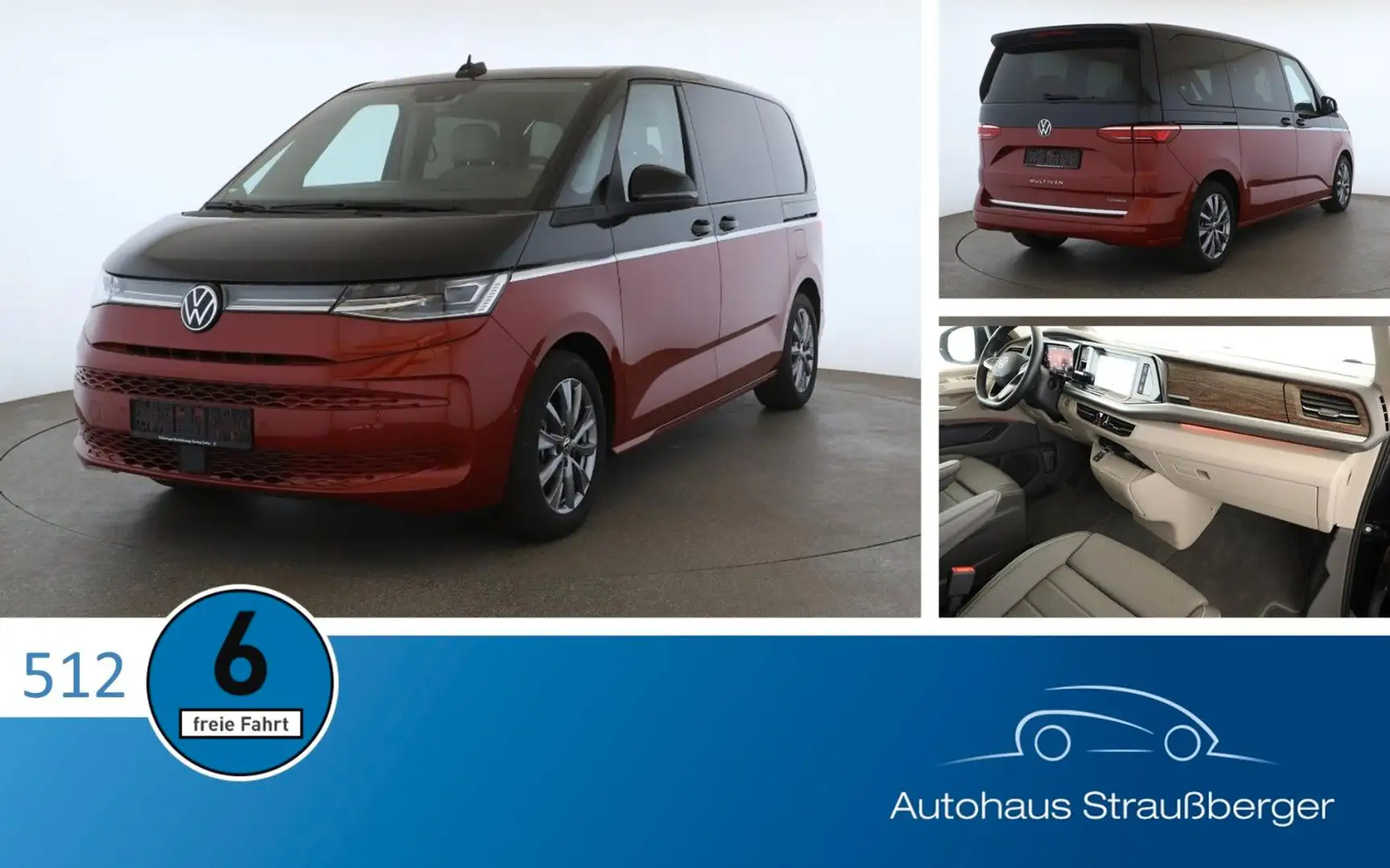 Volkswagen T7 Multivan Style eHybrid KR IQ ACC AHK HuD Pano Rouge - 1