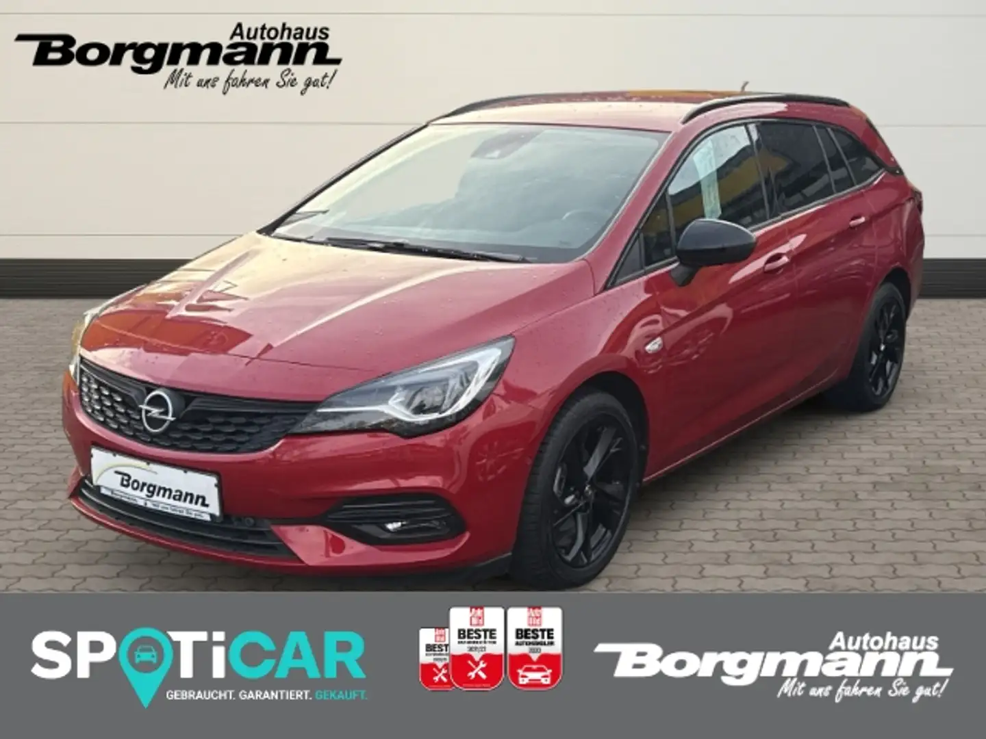 Opel Astra Sports Tourer Ultimate Sportpaket Navi Leder LED B Rood - 1