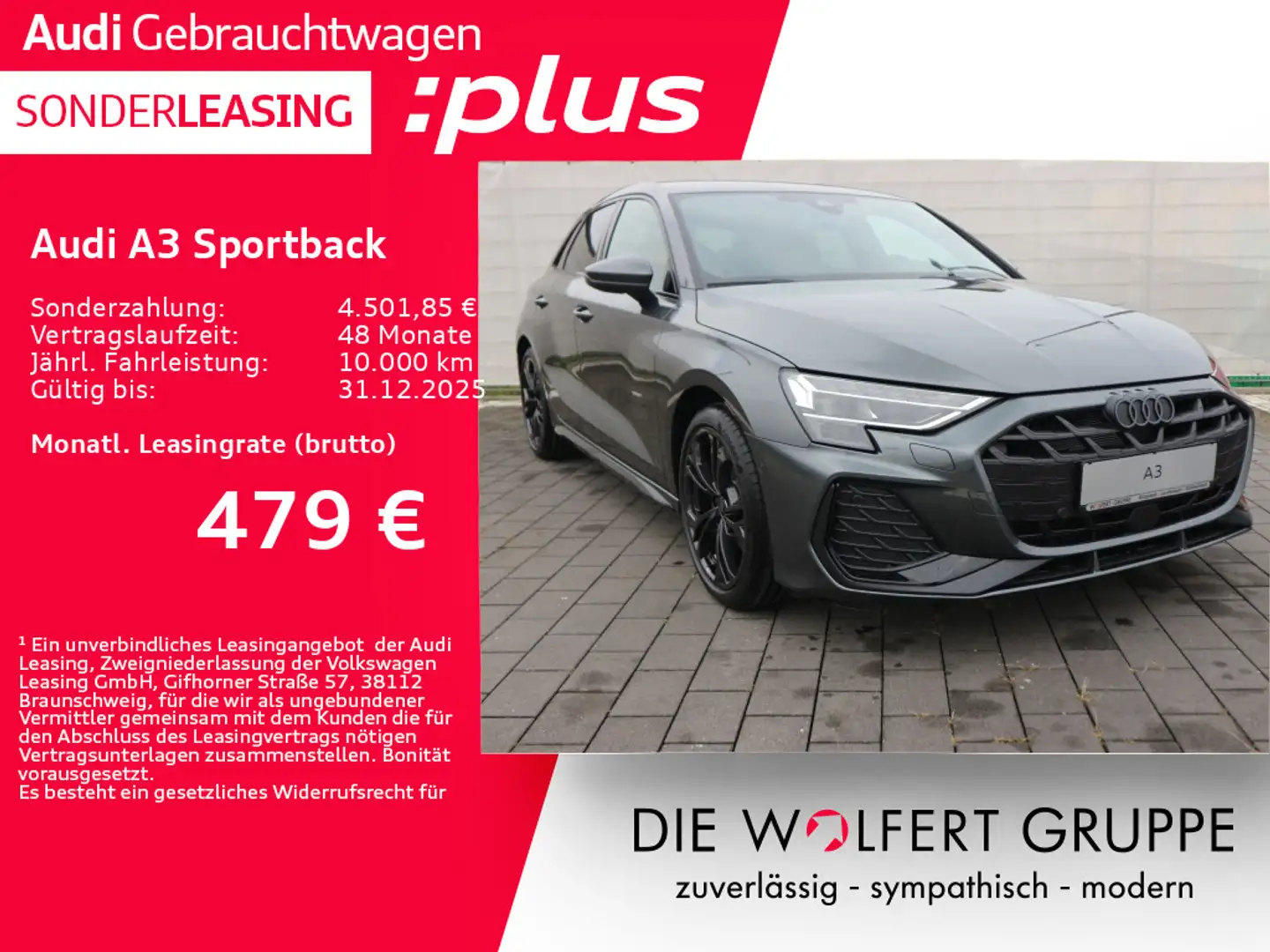Audi A3 S line 35 TDI S tronic*AHK*MATRIX* Gris - 1