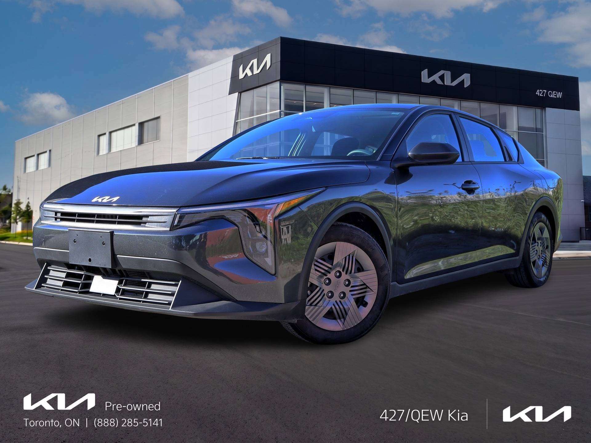 Gray 2026 Kia K4 Sedan Front-Wheel Drive Automatic