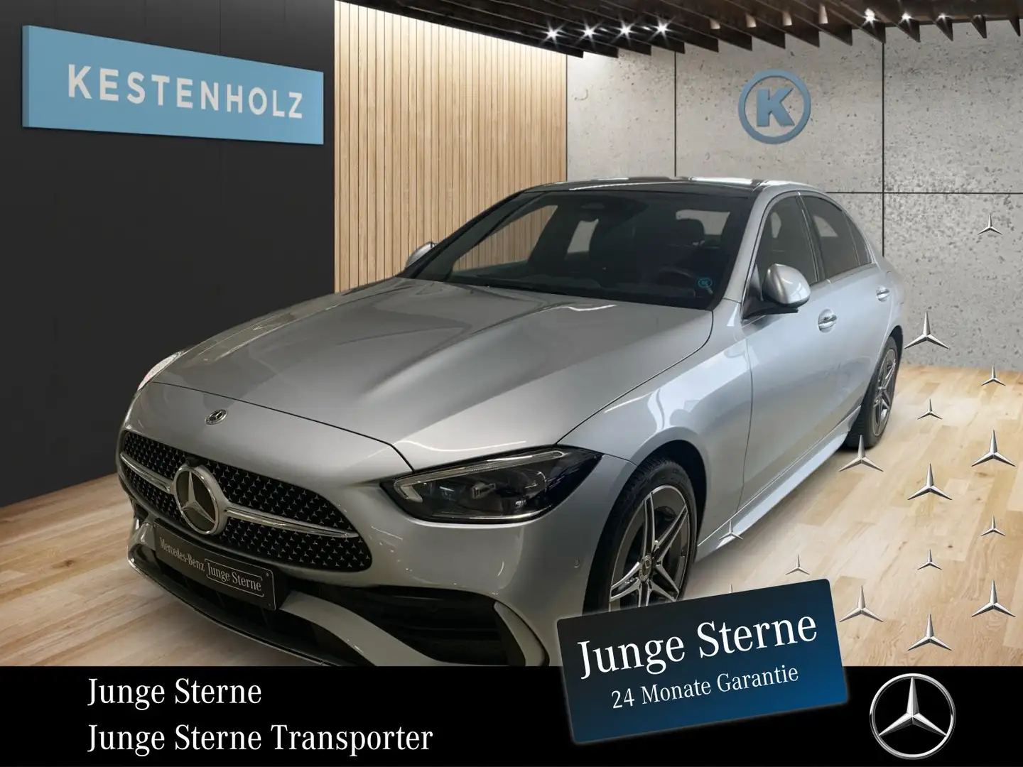 Mercedes-Benz C 300 C 300 de *AMG*AHK*PANO*360°KAM*MEMO*STHZ* Silber - 1