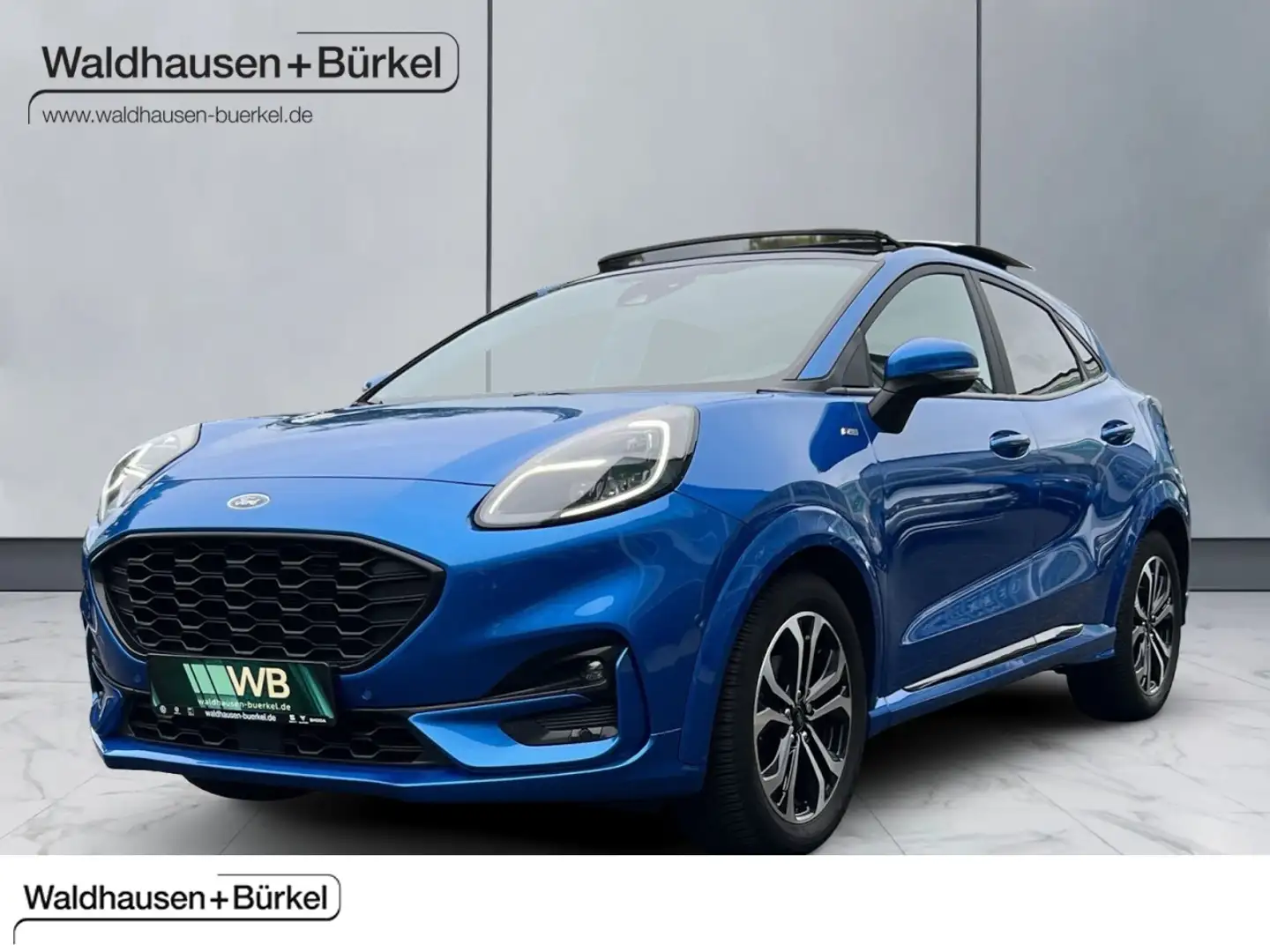 Ford Puma 1.0 EcoBoost Mild Hybrid ST-Line X S/S Klima Navi Blauw - 1
