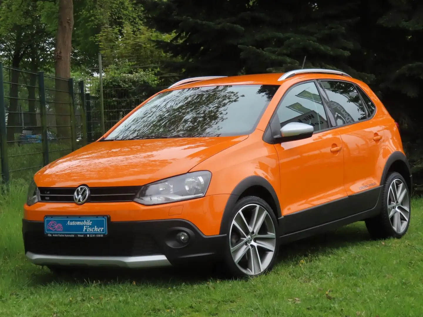 Volkswagen Polo V CrossPolo 1.Hand-Teilleder-Navi Orange - 1