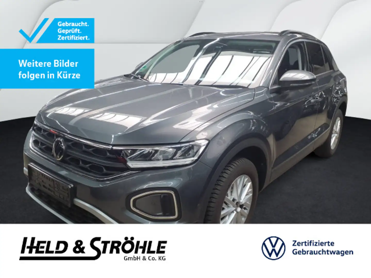 Volkswagen T-Roc T-ROC Life 1.0 TSI LED NAV PDC SHZ APP DAB+ Grau - 1