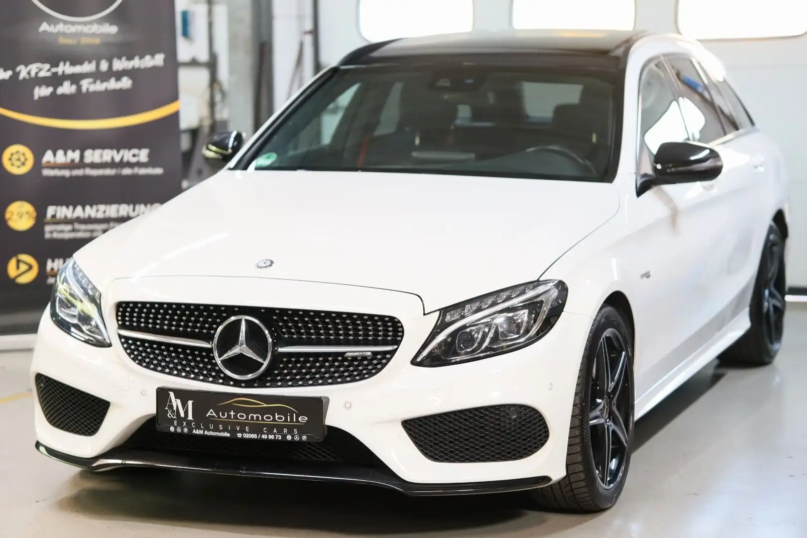 Mercedes-Benz C 43 AMG T AMG 4MATIC *PANO*PDC*LEDER*LED* Bianco - 1