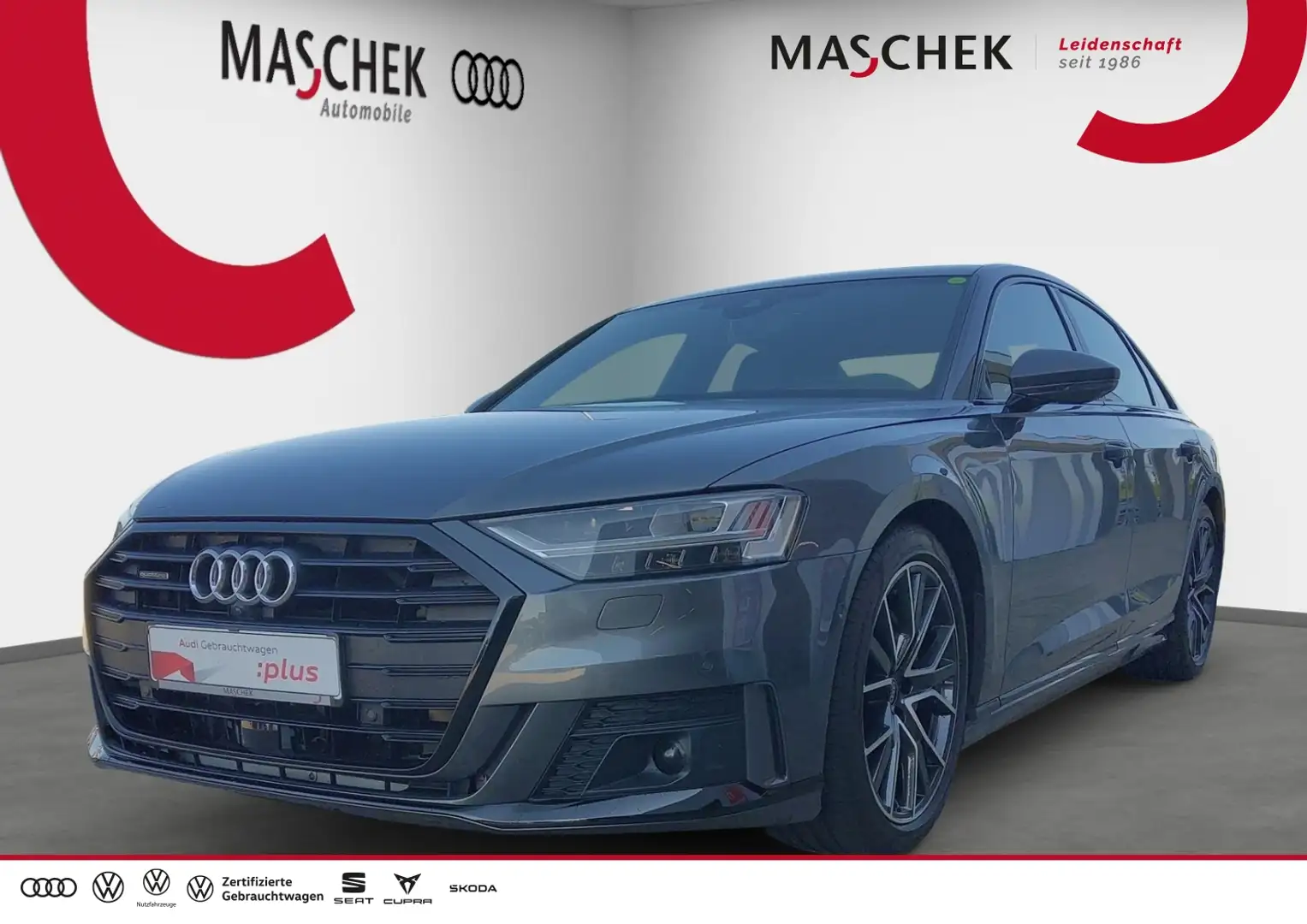 Audi A8 S line 50 TDI Black AHK Pano HUD B&O Standh Top Vi Grau - 1