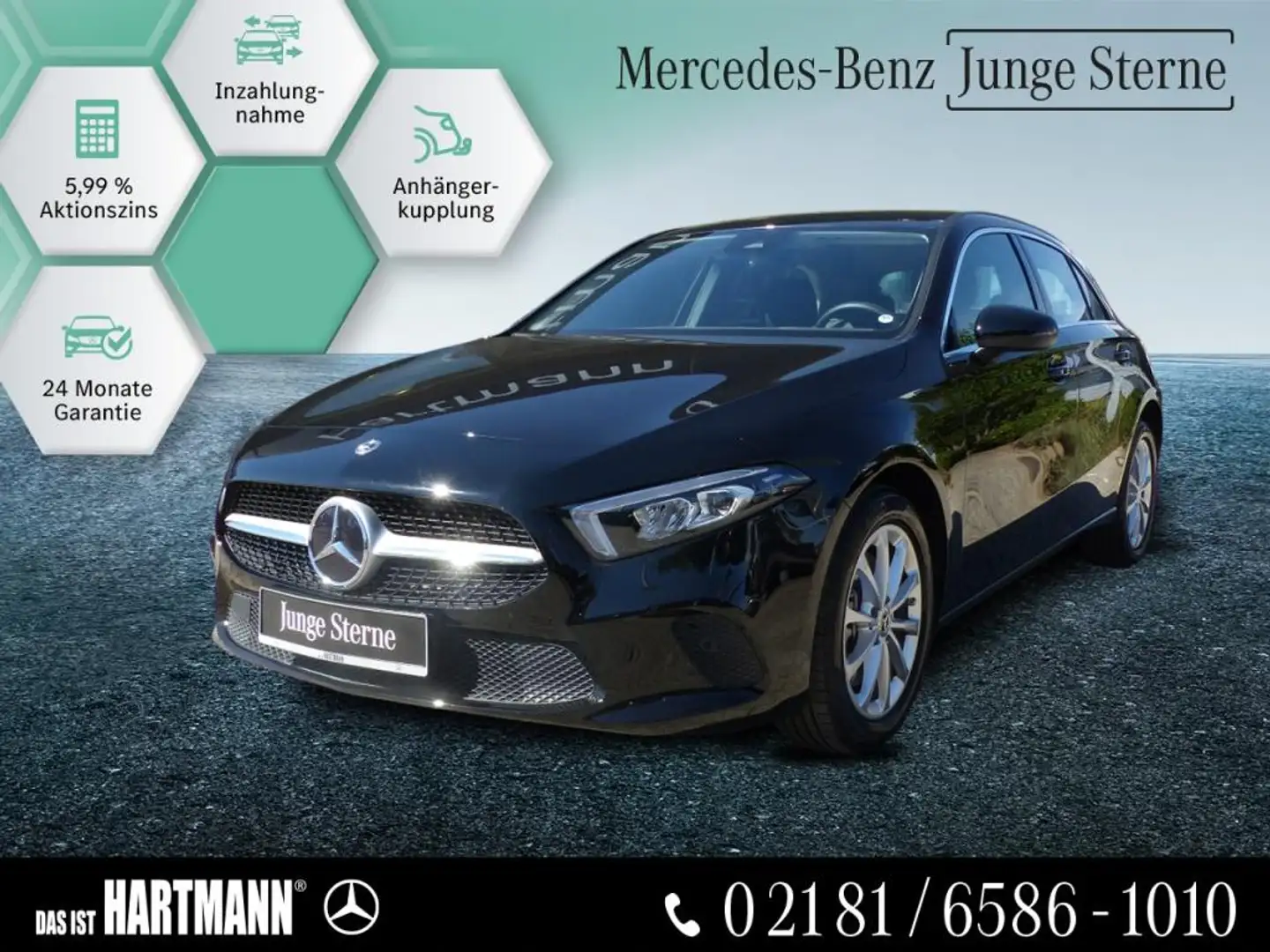 Mercedes-Benz A 250 e  PROGRESSIVE+R.KAMERA+NAVI+MBUX+AHK+LEDS Noir - 1