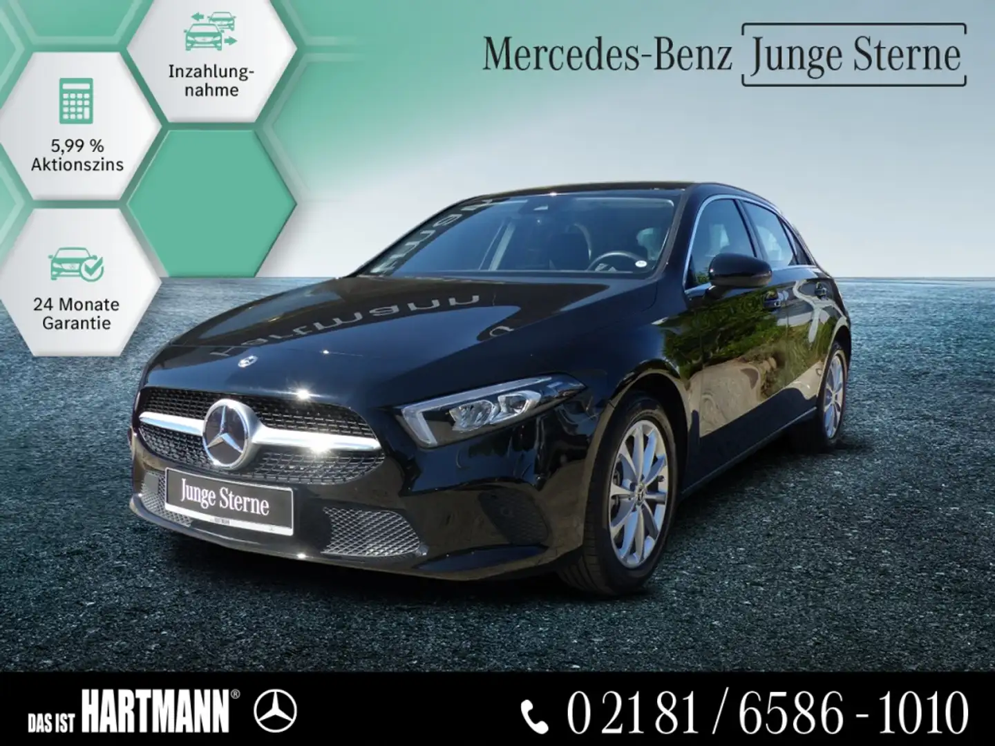Mercedes-Benz A 250 e PROGRESSIVE+R.KAMERA+NAVI+MBUX+AHK+LEDS Schwarz - 1