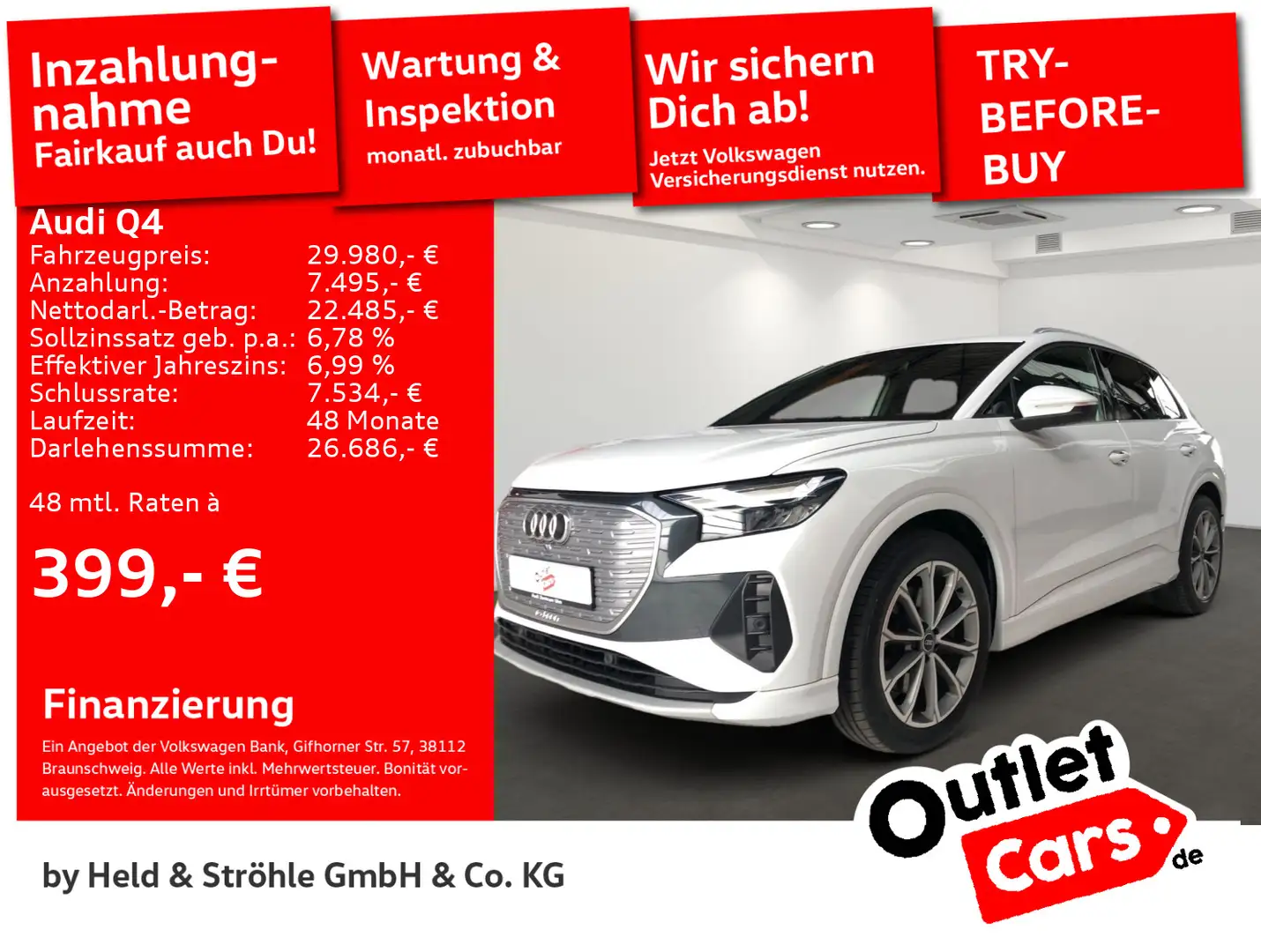 Audi 40 e-tron AHK NAV+ ACC LED HEAD-UP R-KAM Blanc - 1