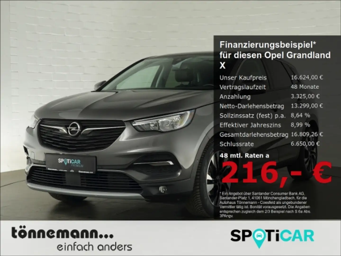Opel Grandland X INNOVATION+RÜCKFAHRKAMERA+SITZ-/LENKRADHEIZUNG+AGR Grijs - 1