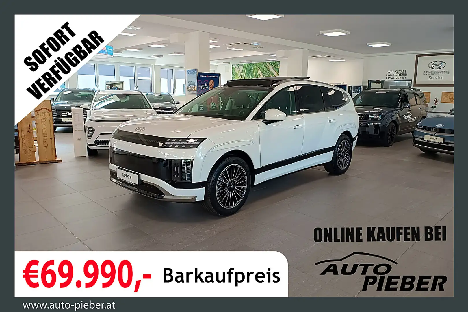 Hyundai IONIQ 9 110kWh 4WD 7Stz. Calligraphy *Matrix*V2L*Pano* Weiß - 1