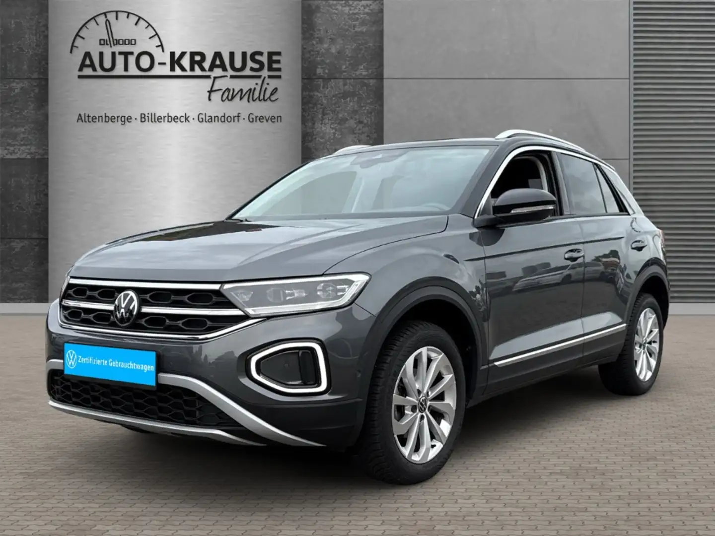 Volkswagen T-Roc 1.5 TSI Style AHK-abnehmbar Navi LED Grau - 1