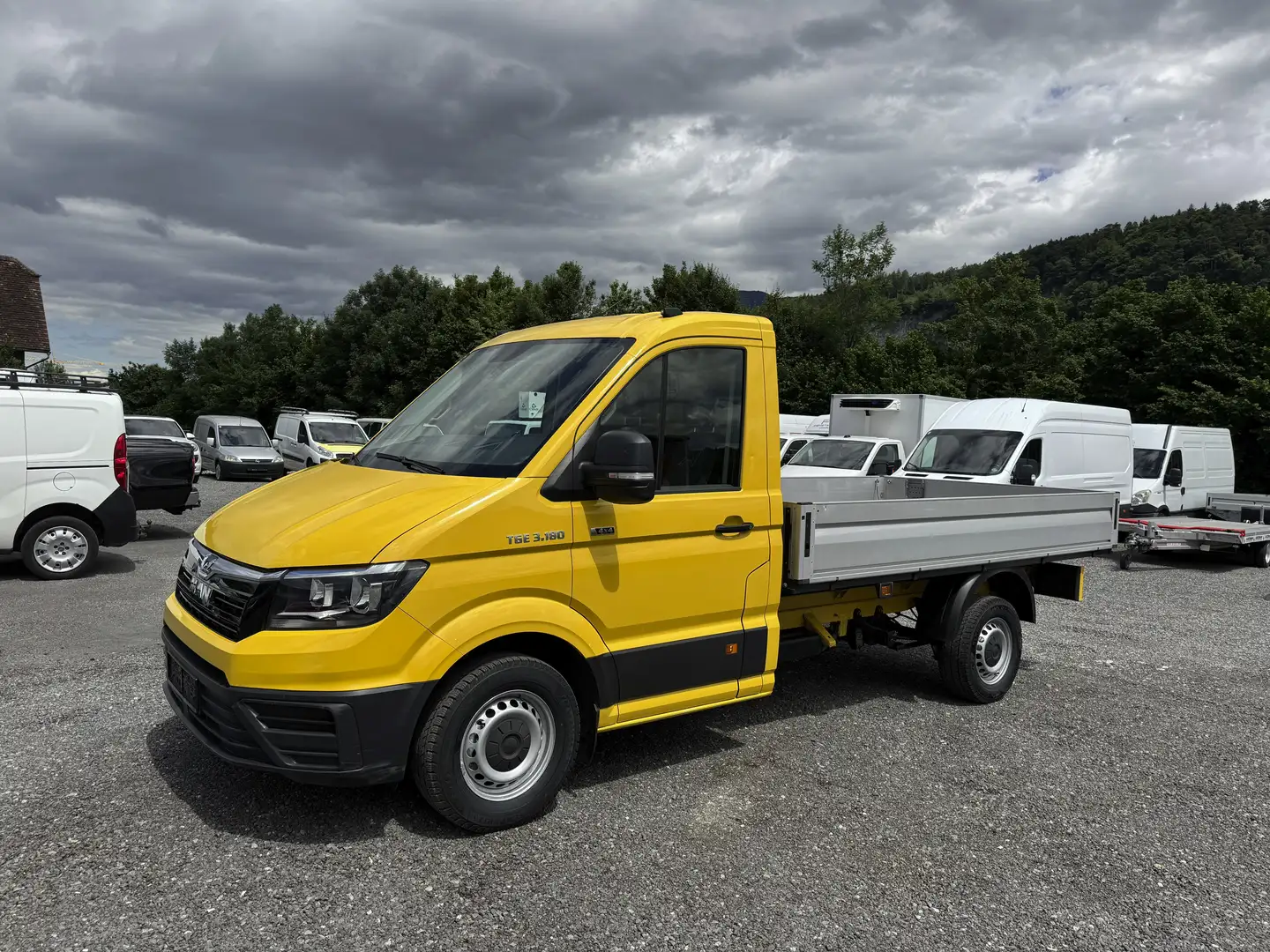 MAN TGE 3.180 Pritsche Allrad 4x4 Klima Gelb - 1