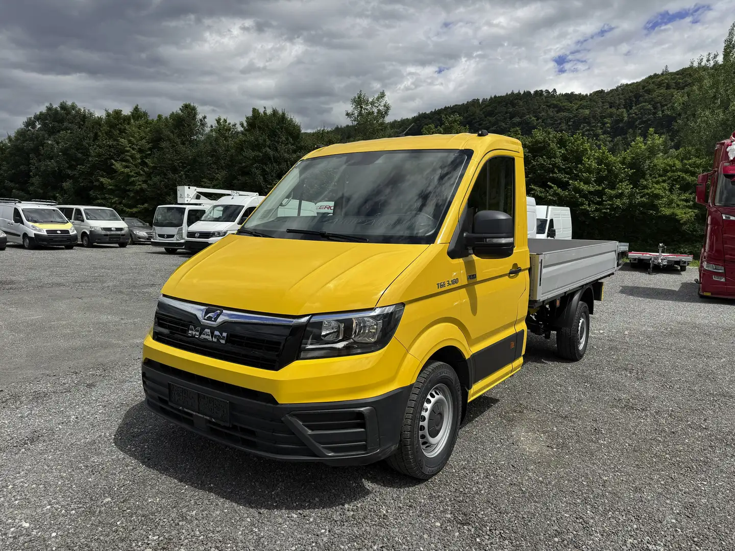 MAN TGE 3.180 Pritsche Allrad 4x4 Klima Gelb - 2