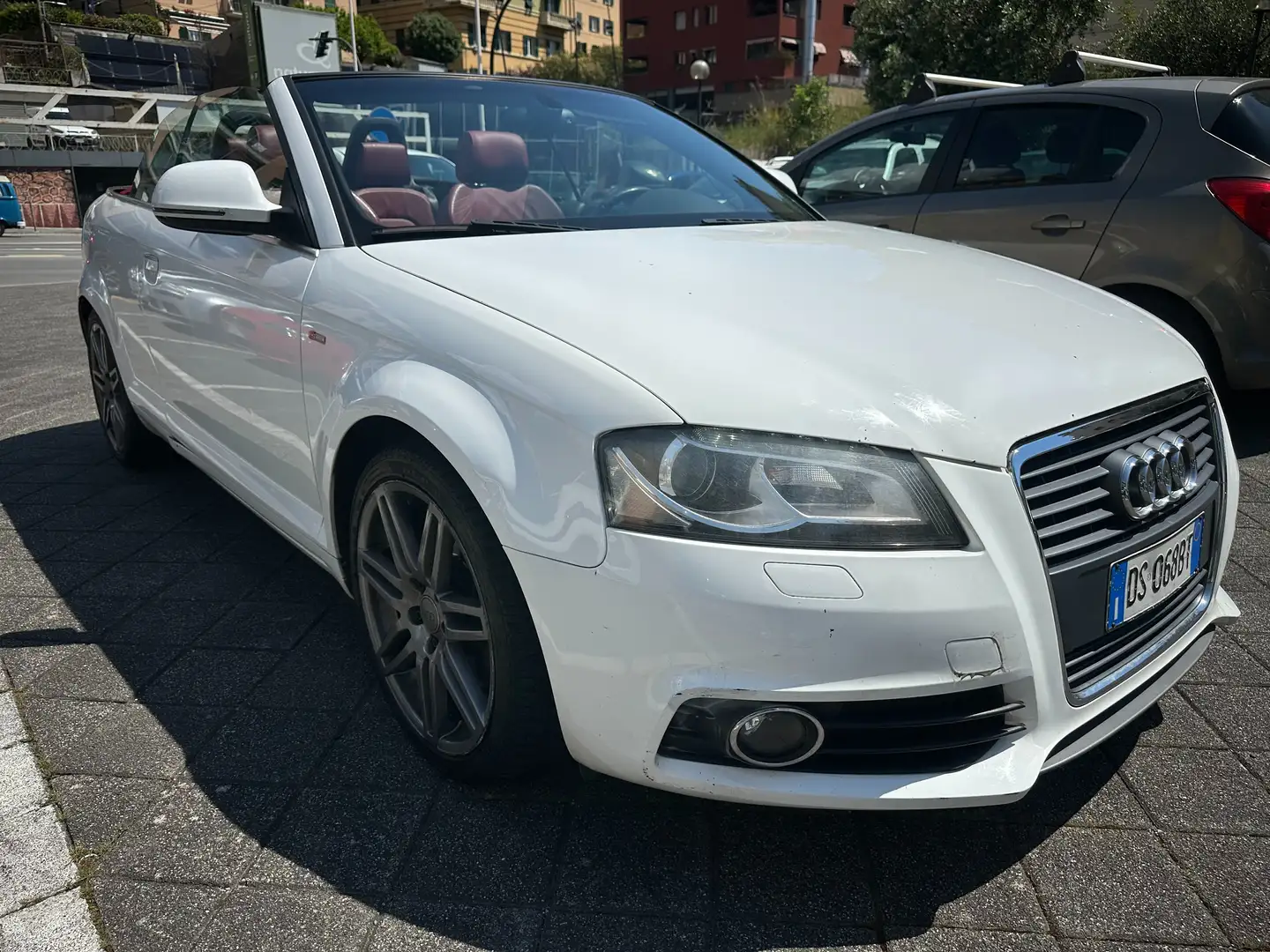 Audi A3 A3 Cabrio 2.0 TFSI 200CV Ambition s-tronic SLINE Bianco - 2