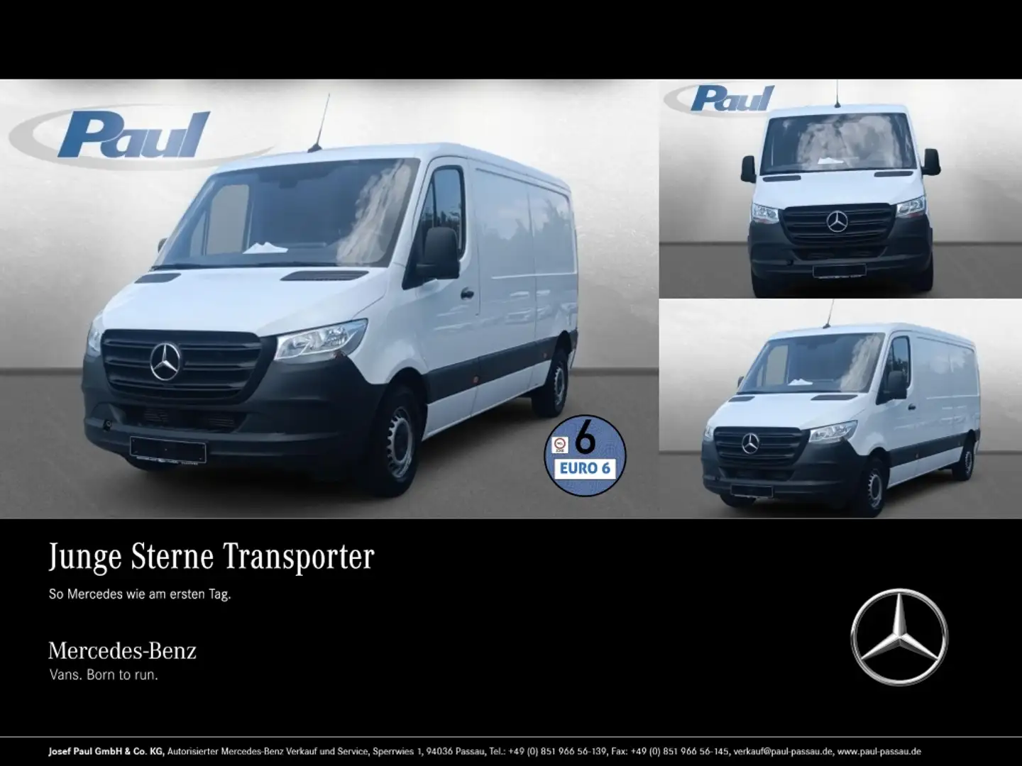 Mercedes-Benz Sprinter 211 CDI KA FWD L2 DAB+Kamera+MFL+3-Size Weiß - 1