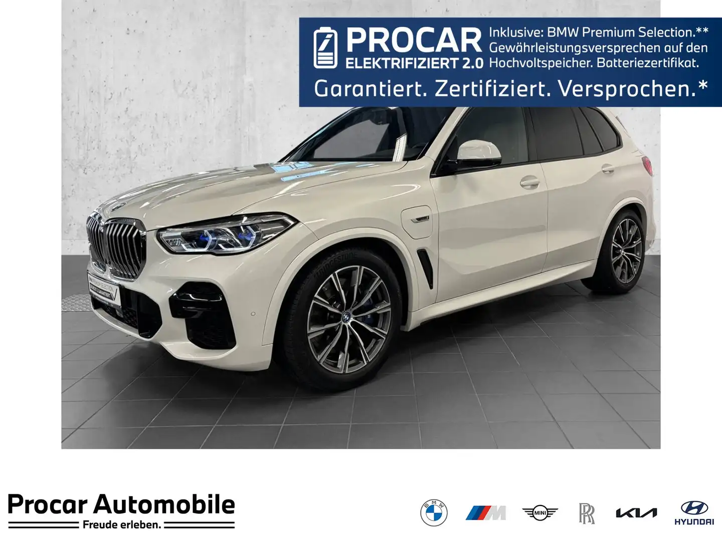 BMW X5 xDrive45e M Sport HUD PANO ACC 360°KAM RFK Weiß - 1
