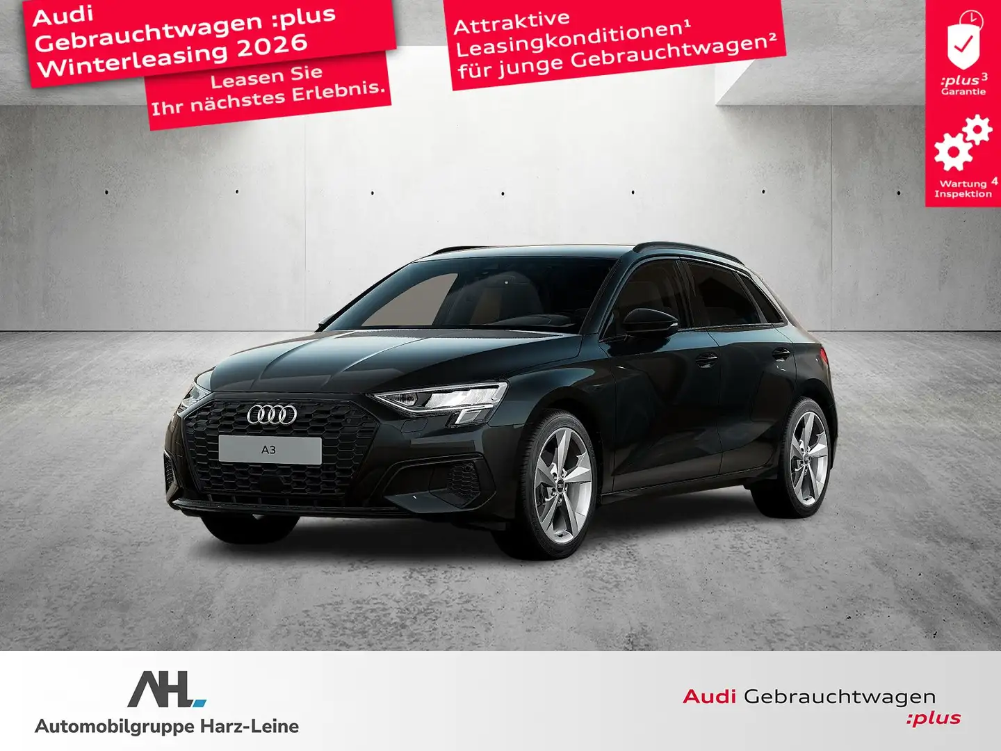 Audi A3 Sportback 30 TDI advanced S-tronic LED Navi ACC AH Schwarz - 1