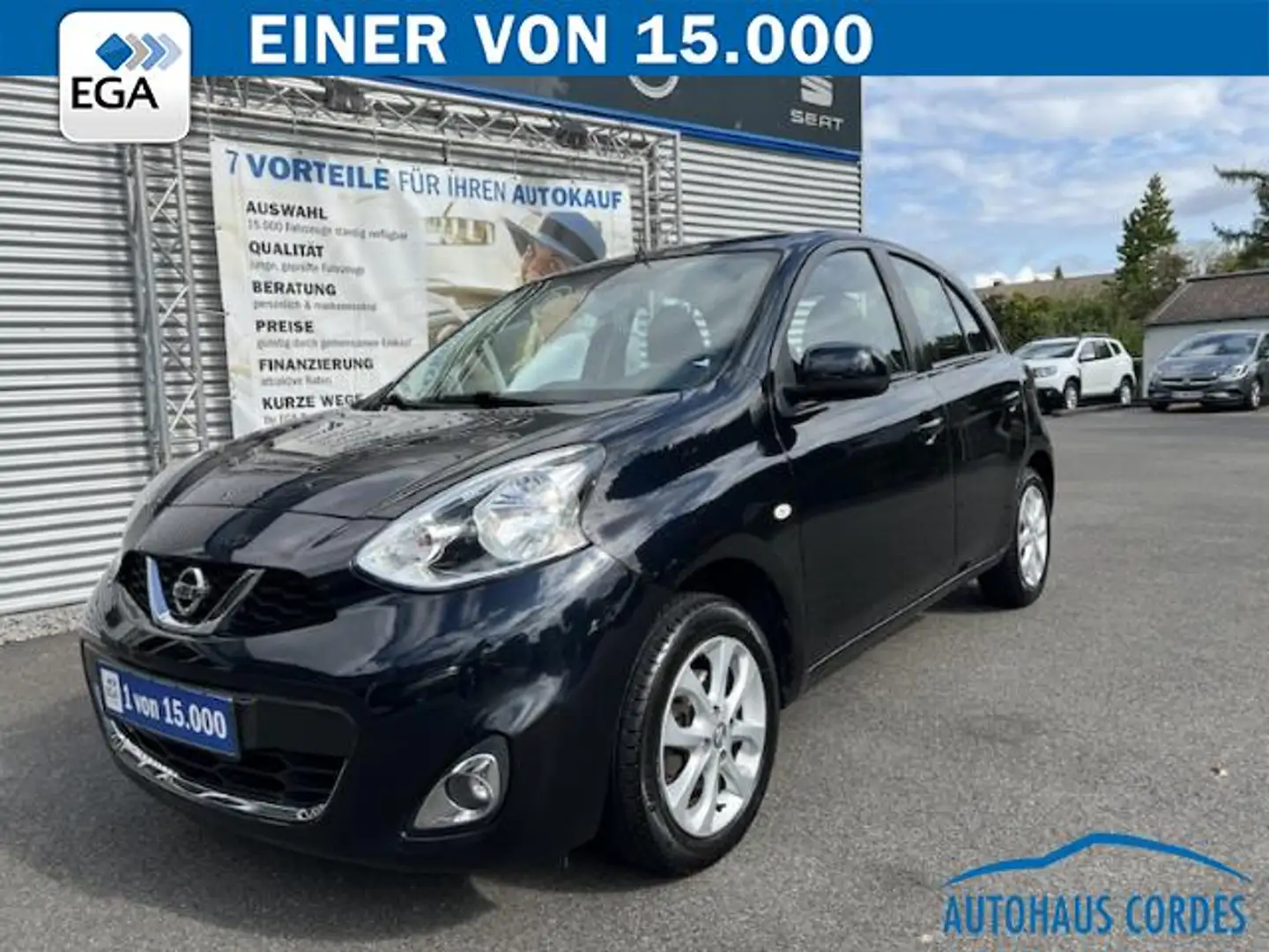 Nissan Micra 1.2 CVT ACENTA AUTOMATIK*KLIMA*SHZG*BTH*RADIO*ALU Schwarz - 1