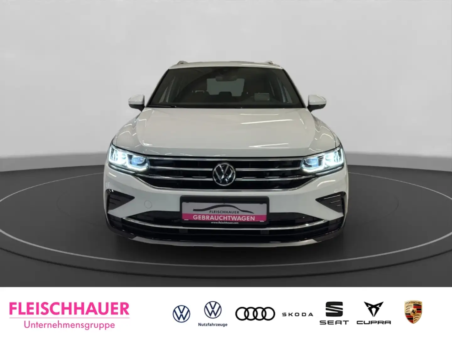 Volkswagen Tiguan Elegance 2.0 TDI 4M Matrix+Navi+AHK+Stdhzg+360° Weiß - 2