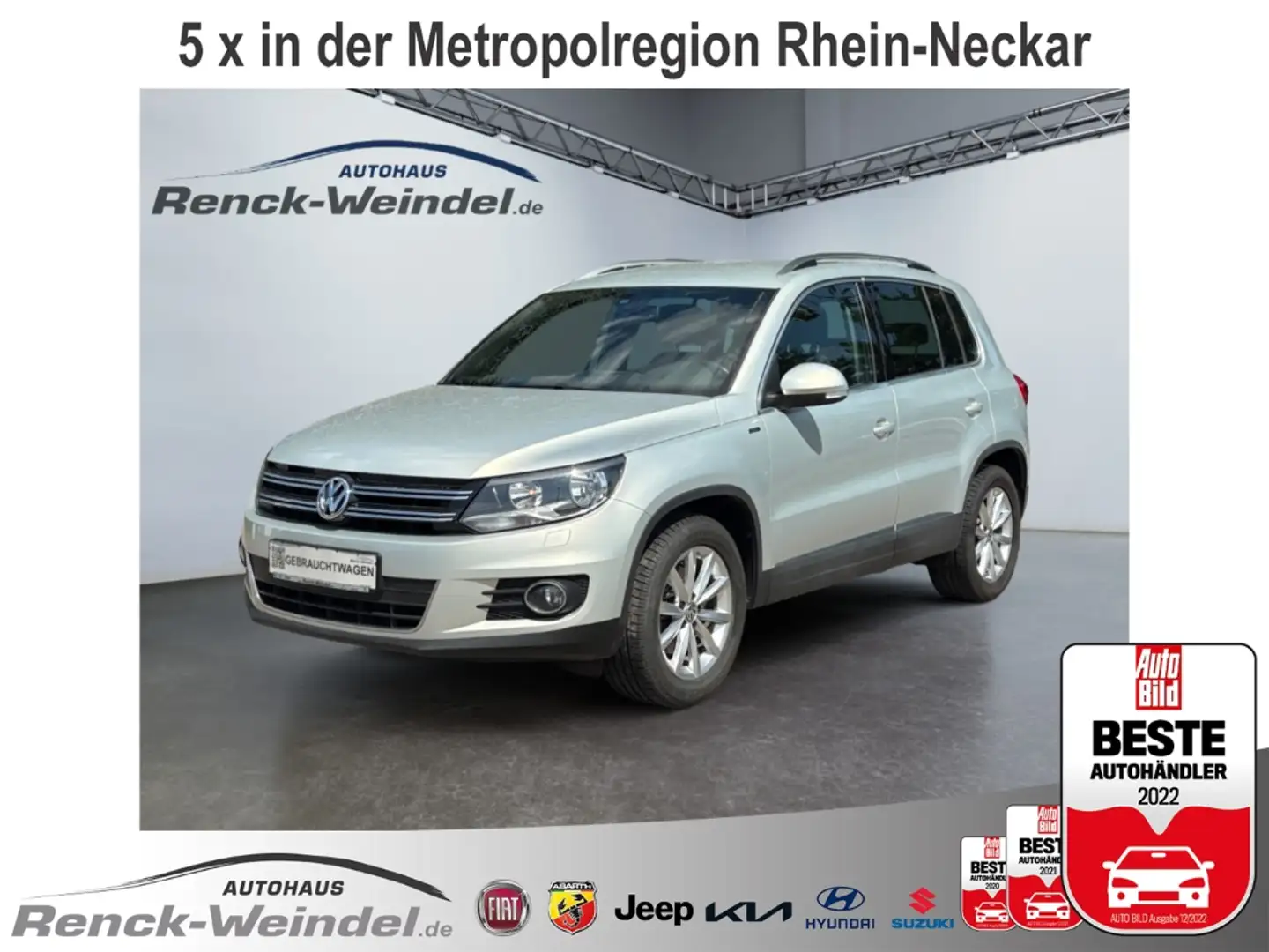 Volkswagen Tiguan Lounge Sport & Style BMT 1.4 TSI Navi Mehrzonenkli Silber - 1