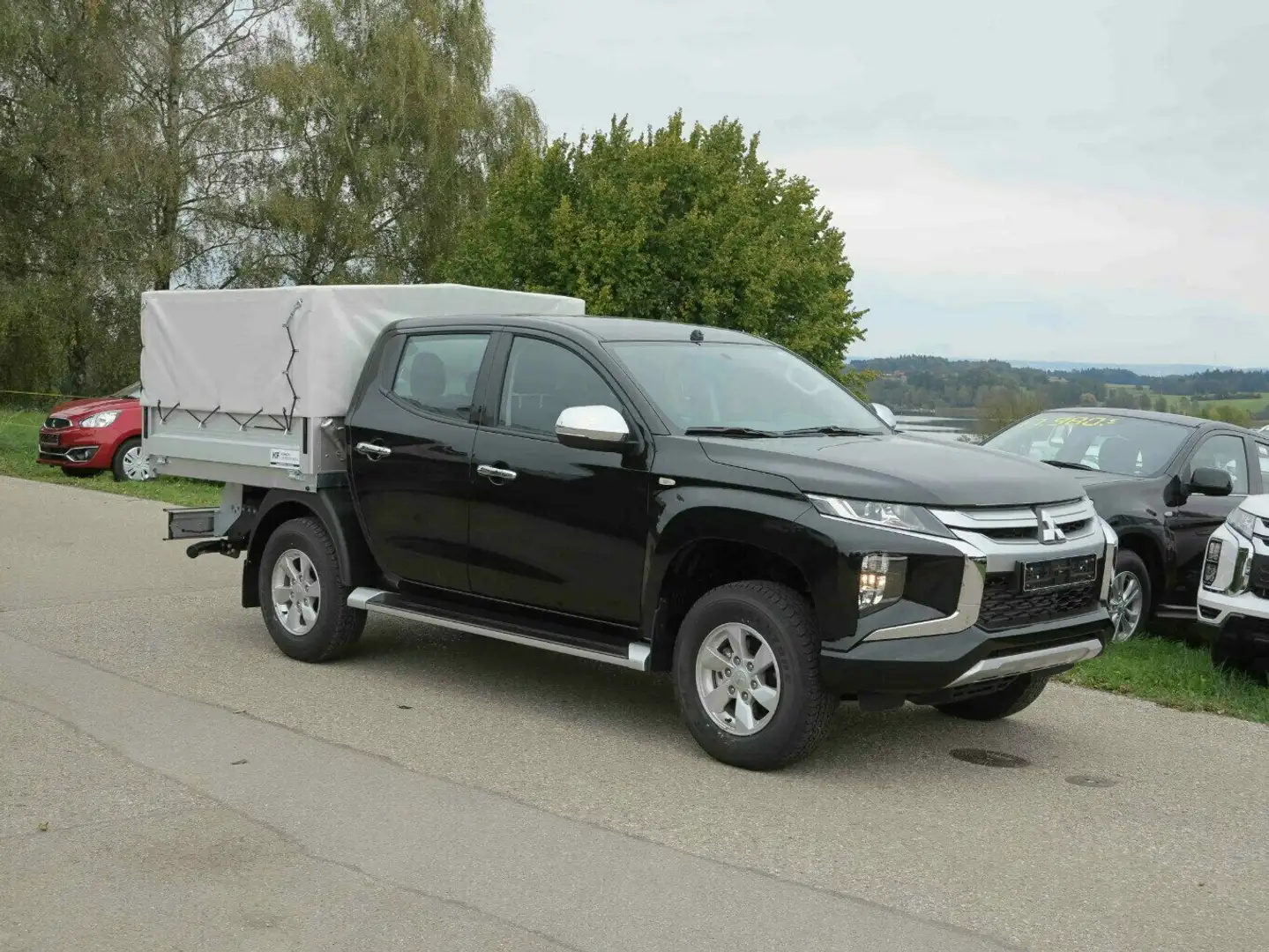 Mitsubishi L200 Doka Plane Spriegel Dreiseitpritsche abklappbar + Schwarz - 2