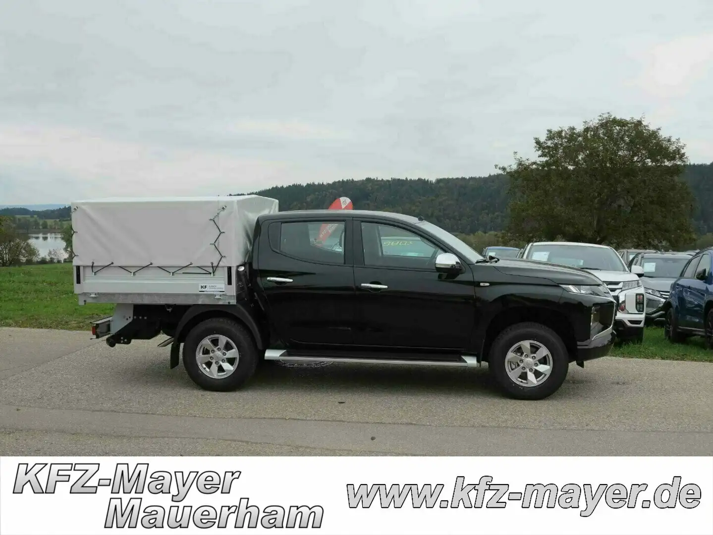 Mitsubishi L200 Doka Plane Spriegel Dreiseitpritsche abklappbar + Schwarz - 1
