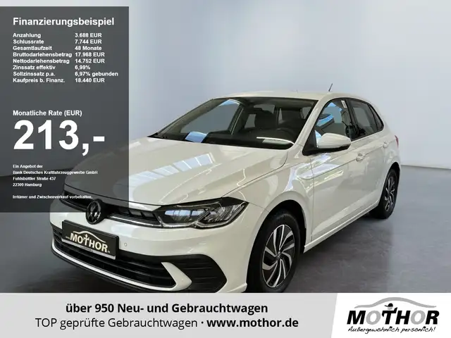 2022 Volkswagen Polo in White for sale