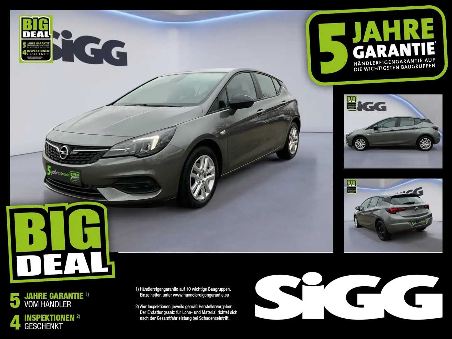 Opel Astra 1.2 Edition Star mit nur 28396 KM! Grau - 1