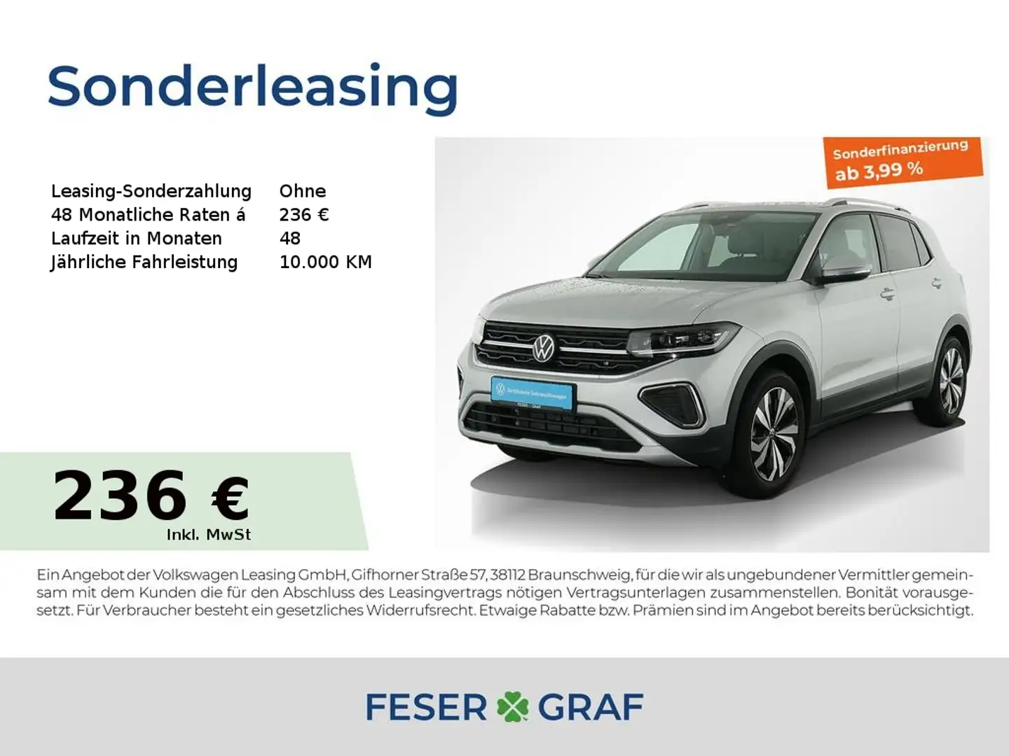 Volkswagen T-Cross Style 1.0 TSI DSG Navi IQ-LED DigiCockpit Zilver - 1