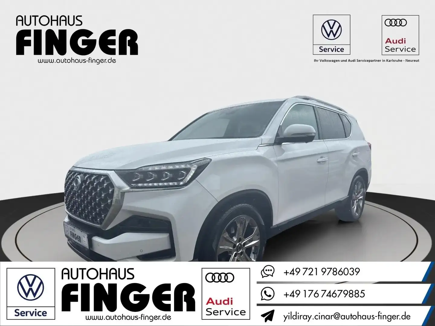 SsangYong Rexton 2.2 e-XDi 4WD Sapphire Aut.*AHK/Elegance Білий - 1