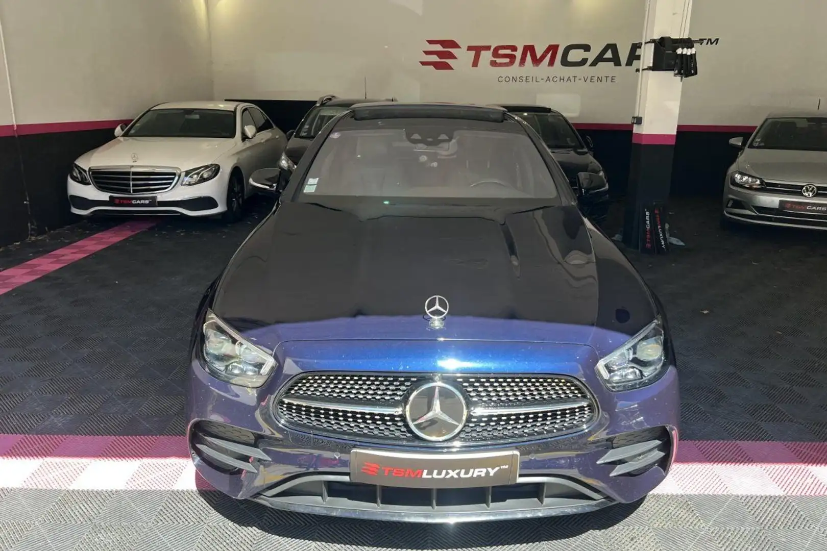 Mercedes-Benz E 300 300 %2B Hybrid EQ Power - BVA 9G-Tronic BERLINE -  Bleu - 2