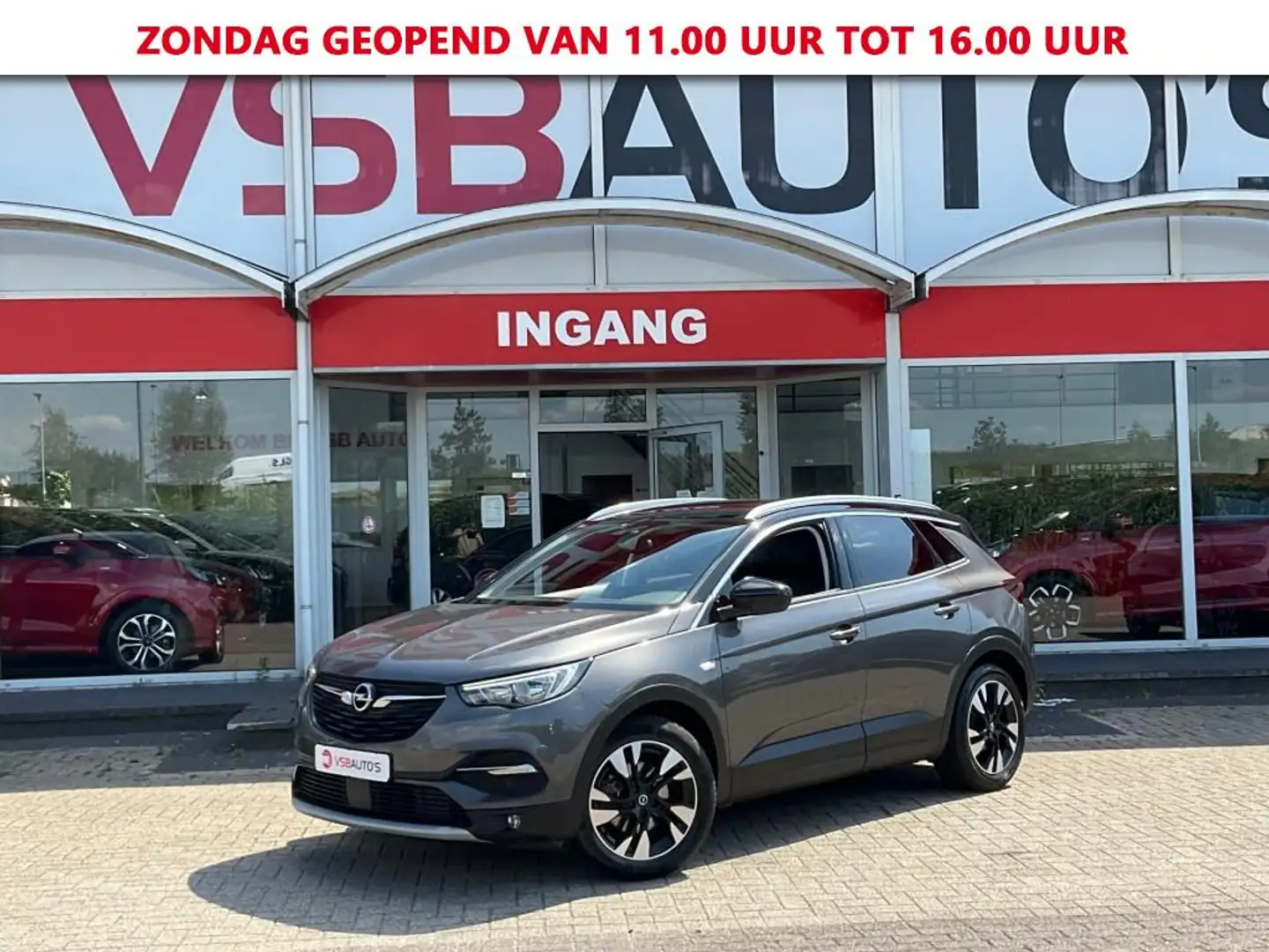 Opel Grandland X 1.2 TURBO AUT. 130PK LED NAVI CAMERA TREKHAAK CA Grijs - 1