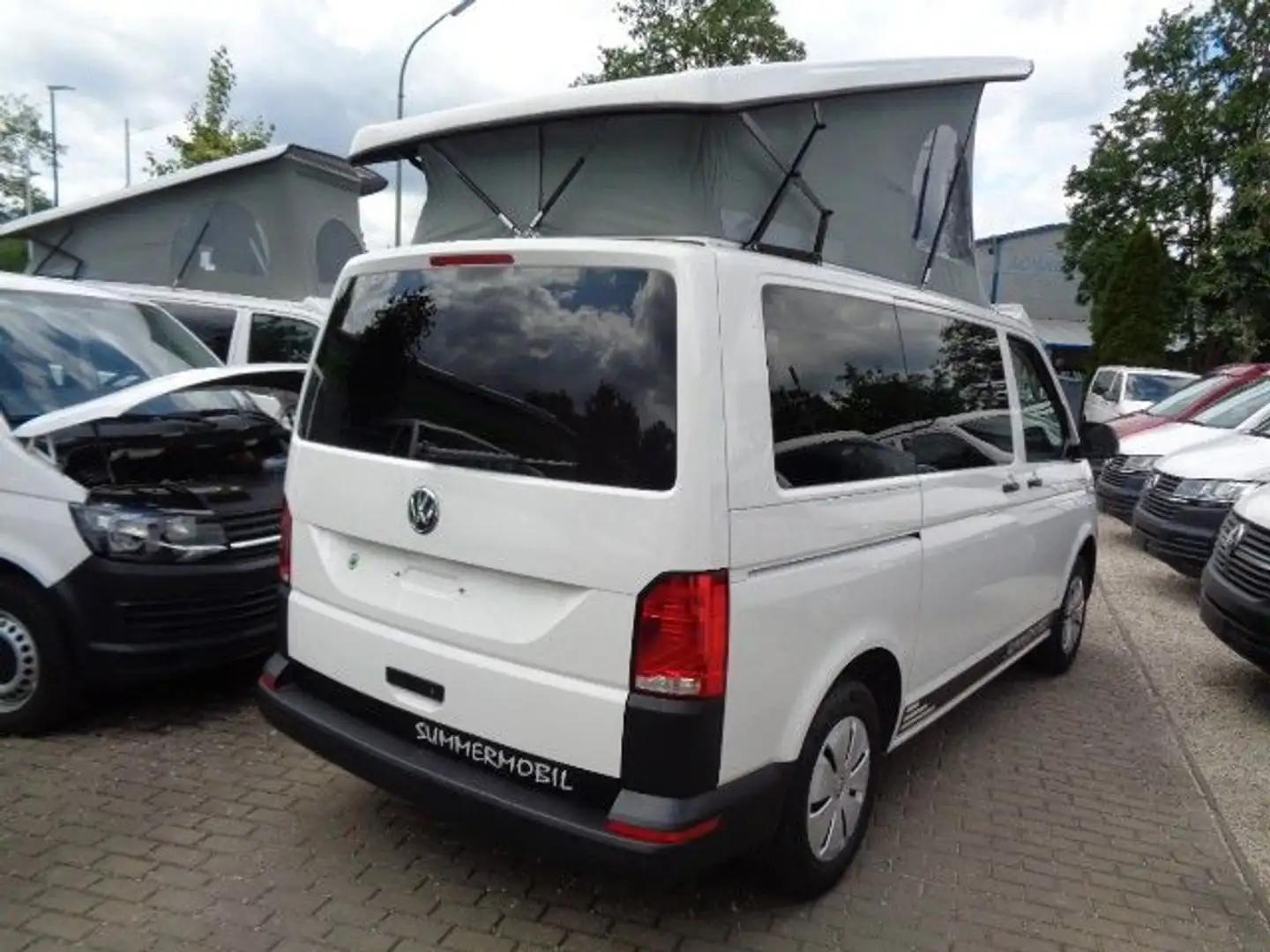 Volkswagen T6.1 Wohnmobil/Summermobil mit Aufstelldach Blanc - 2
