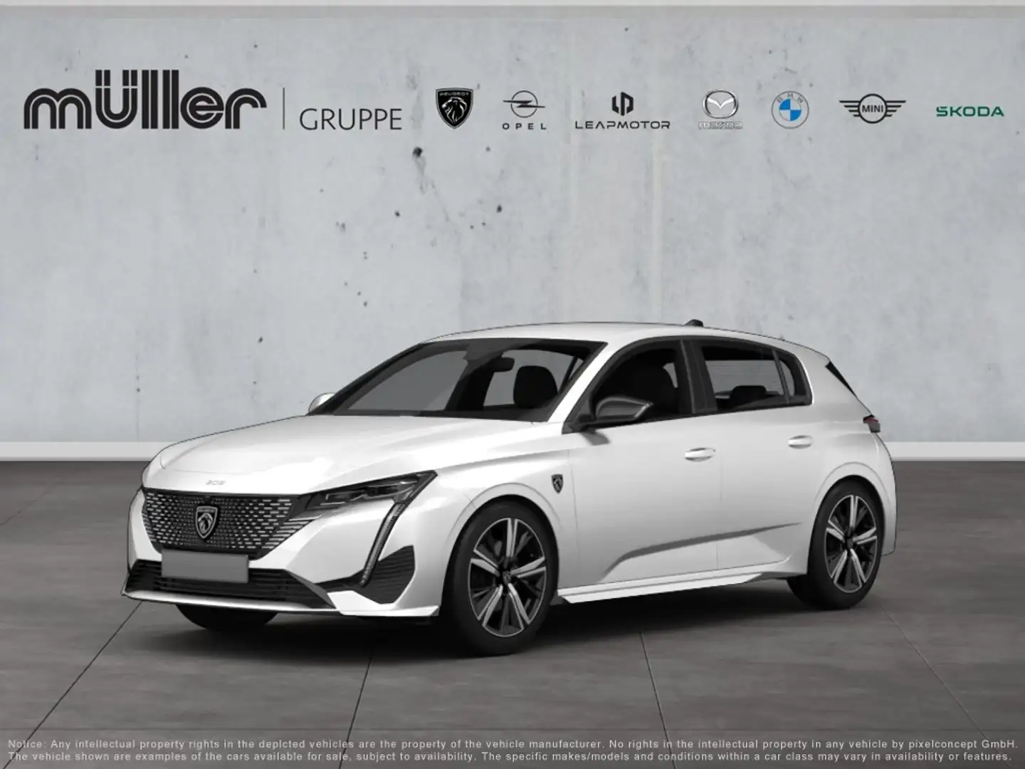 Peugeot 308 ALLURE  BlueHDi 130 EAT8 Allure Weiß - 1