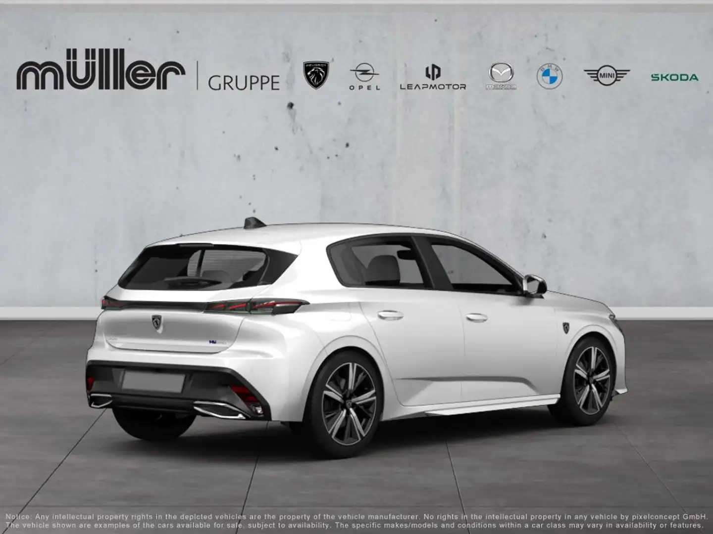 Peugeot 308 ALLURE  BlueHDi 130 EAT8 Allure Weiß - 2