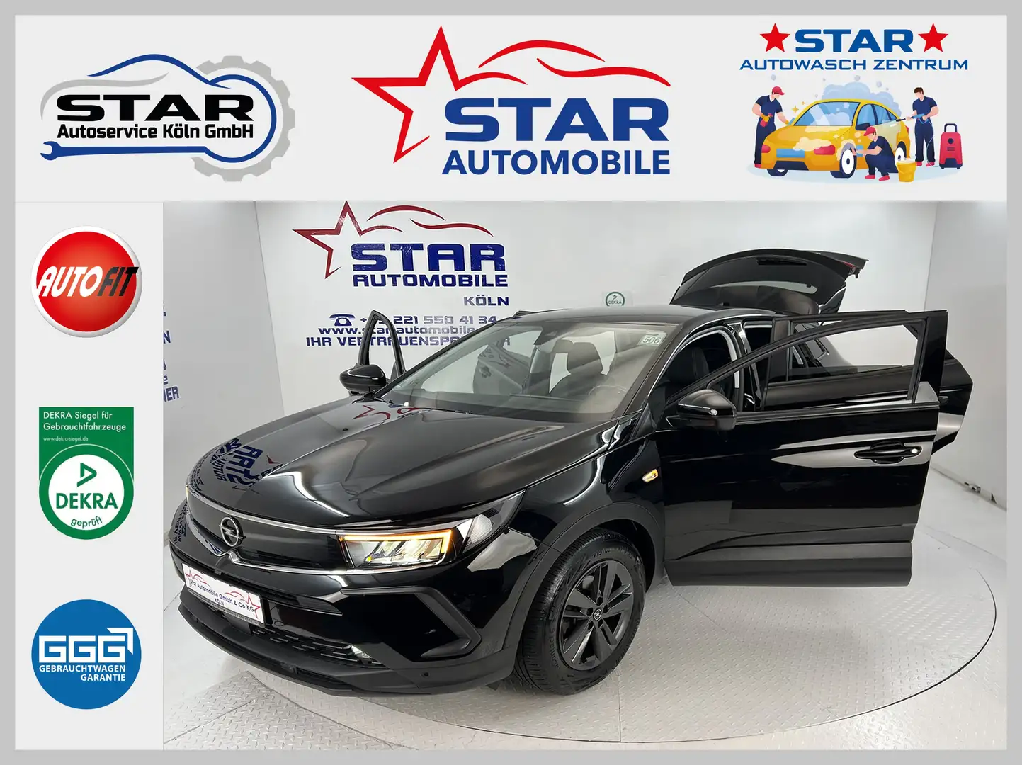 Opel Grandland X Grandland (X) Business Edition 1.5 D-96KW*Automat. Schwarz - 1