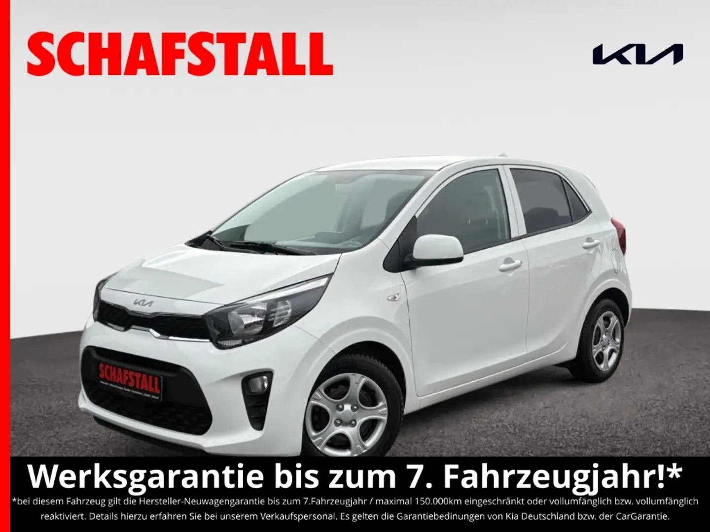 Kia Picanto 1.0 AMT VISION Kamera Navi Apple Android Klimaauto Weiß - 1