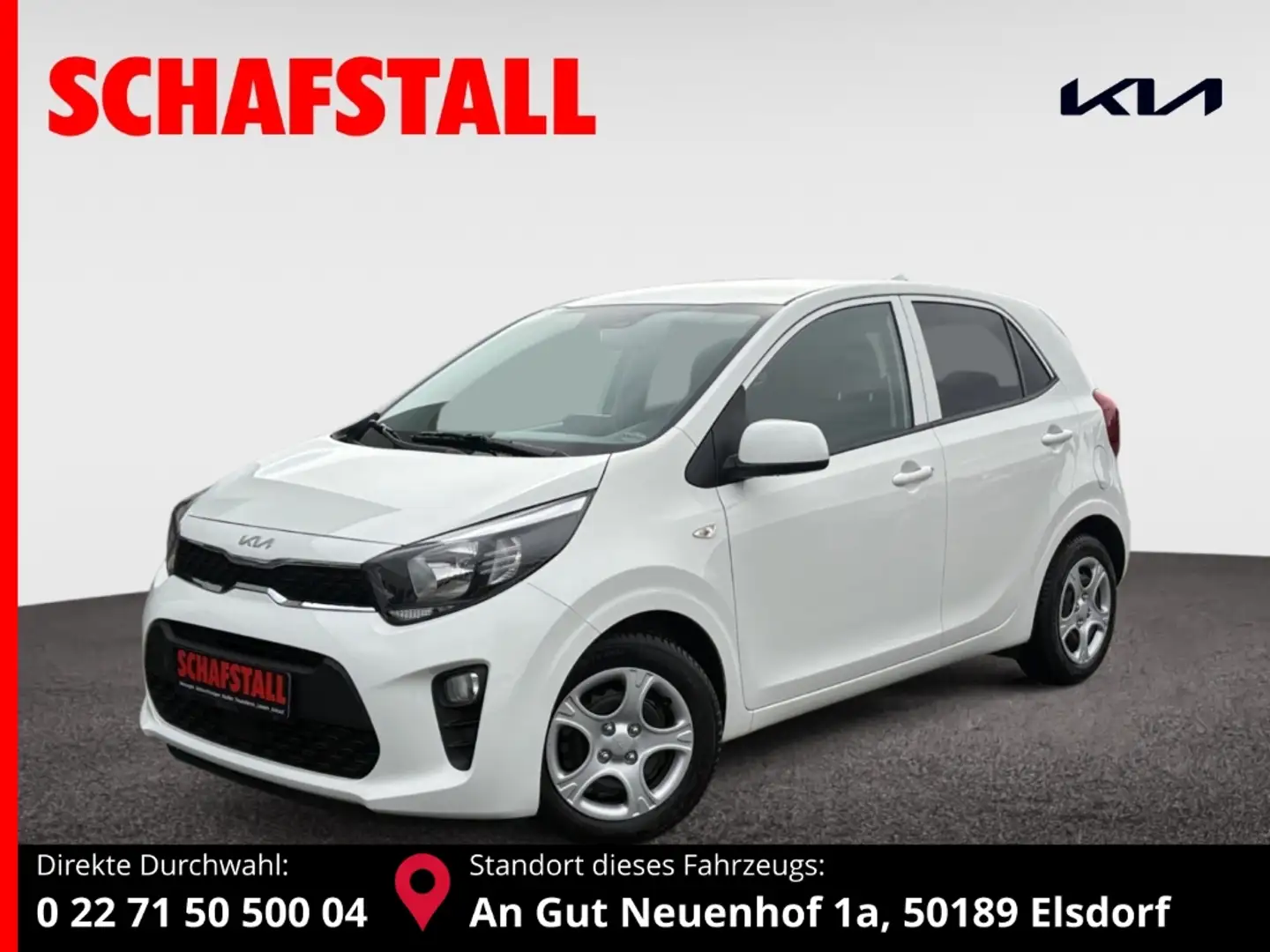 Kia Picanto 1.0 AMT VISION Kamera Navi Apple Android Klimaauto Weiß - 1
