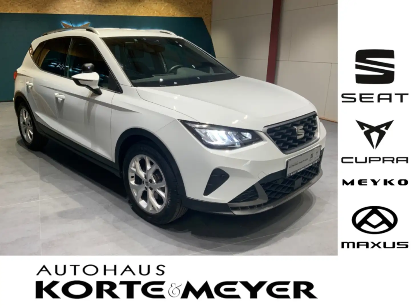 SEAT Arona FR 1.0TSI 6-Gang+ Fahrschulwagen+ACC+LED Weiß - 1