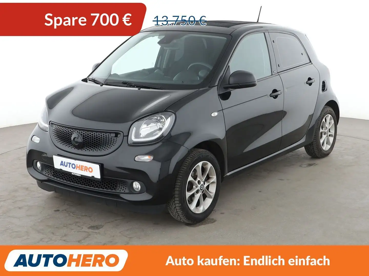 smart forFour 0.9 Turbo passion Aut.*NAVI*PDC*SHZ*KLIMA*TEMPO* Schwarz - 1