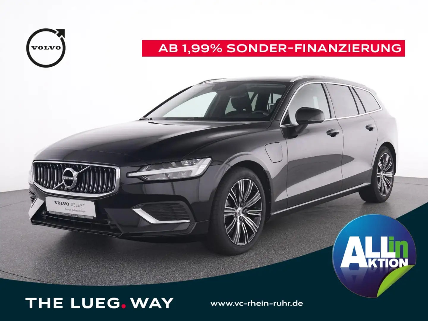 Volvo V60 T6 Twin Engine AWD Inscription Expr.+AHK+WINPAK Black - 1