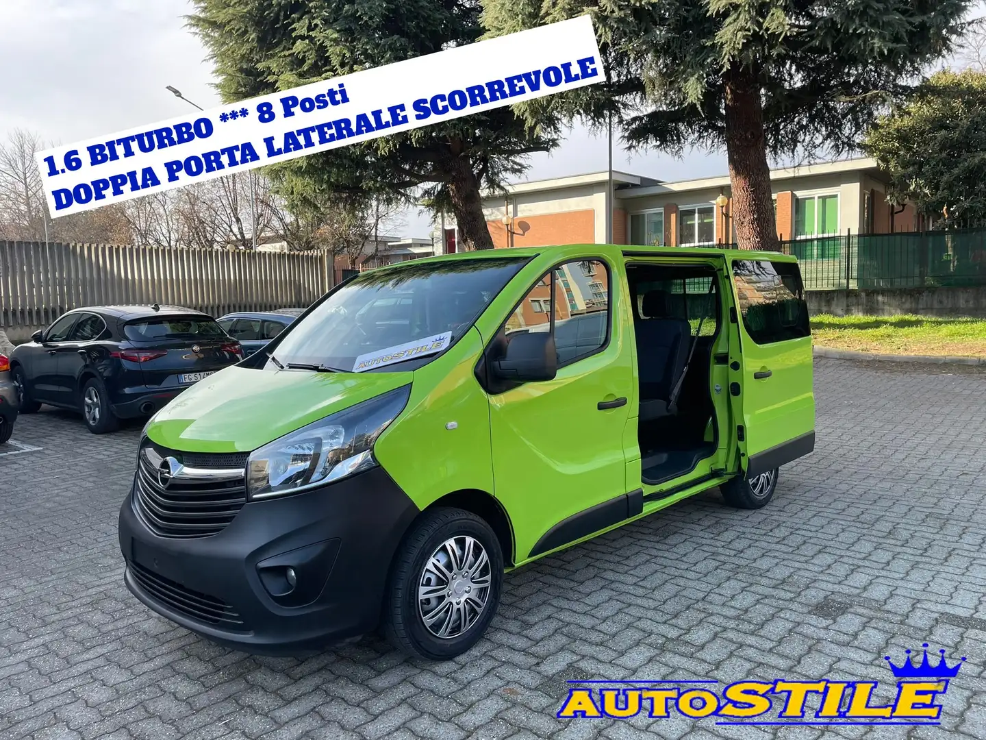 Opel Vivaro 1.6 CDTI 125CV ** 8 POSTI  *2 PORTE LATERALI Grün - 1