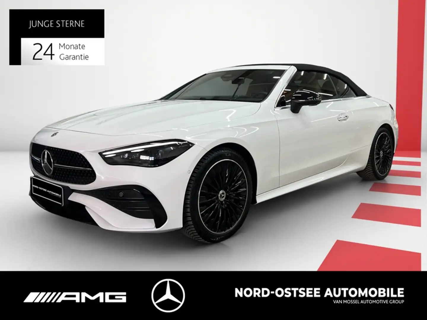 Mercedes-Benz CLE 300 4M AMG NIGHT BURMESTER 360° KAMERA NAVI Weiß - 1