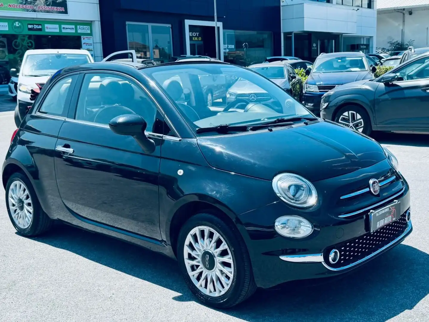 Fiat 500C 500C 1.2 Lounge 69cv Noir - 2