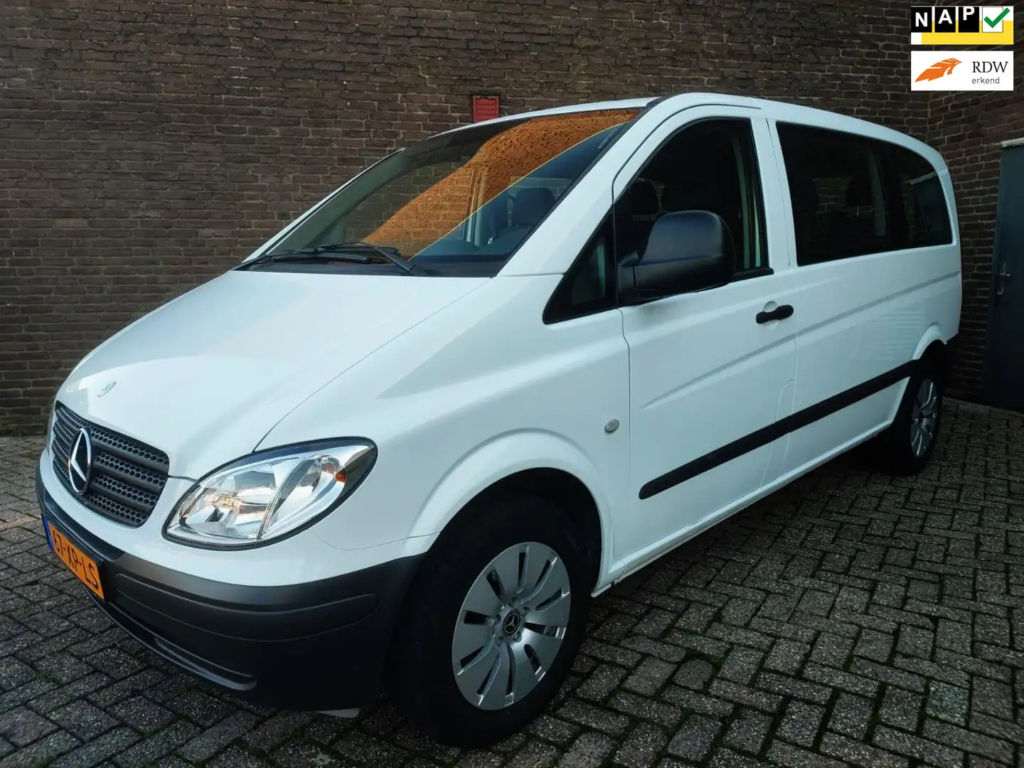 Mercedes-Benz Vito 109 CDI 9 Persoons Marge (incl. BTW &BPM) Wit - 1