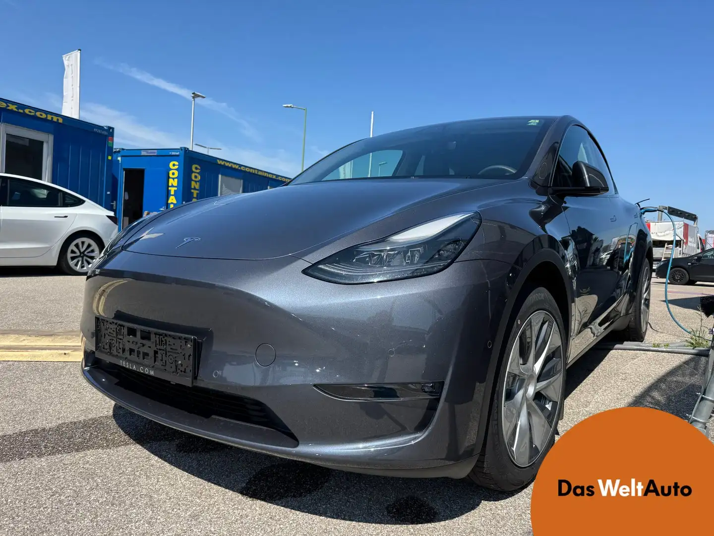 Tesla Model Y Long Range AWD 75kWh Gris - 1