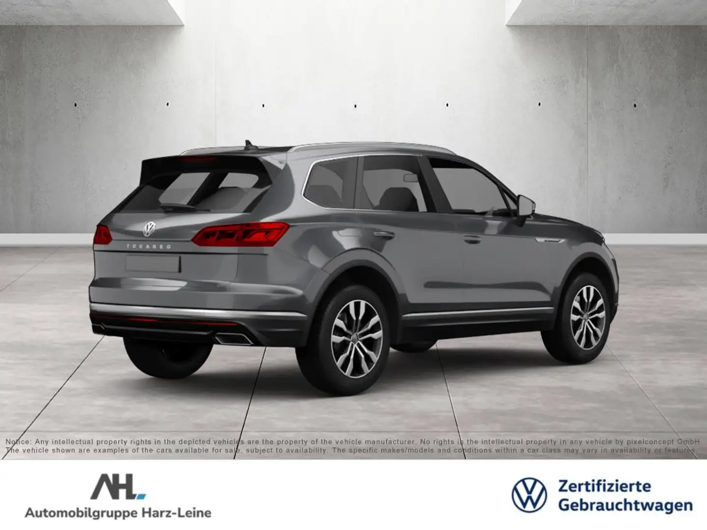 Volkswagen Touareg 3.0 TDI Elegance 4M DSG LED Navi ACC AHK Luft Lede Grijs - 2