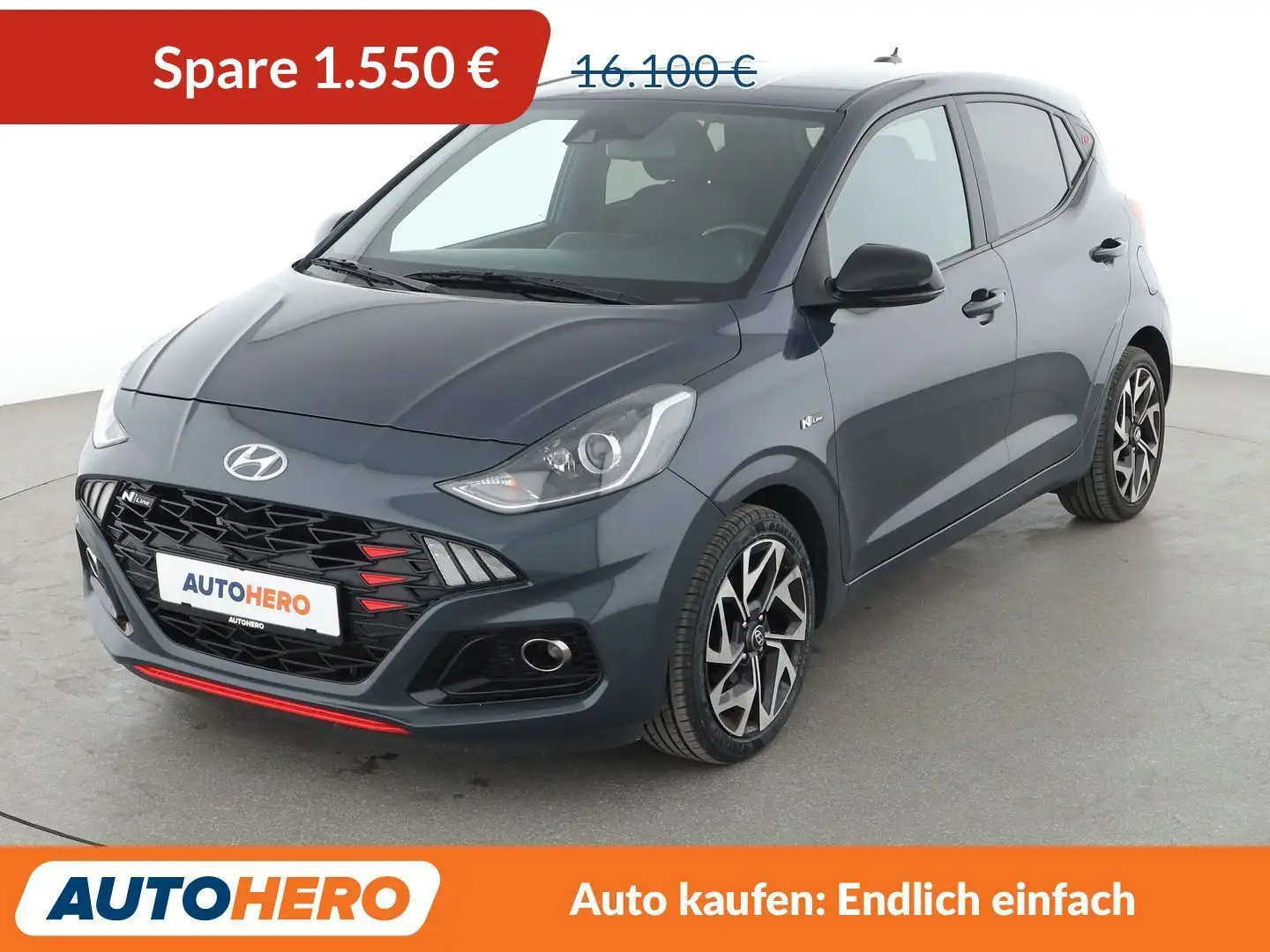 Hyundai i10 1.0 TGDI N Line*SPUR*PDC*SHZ*KLIMA*TEMPO* Grau - 1
